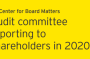 Audit committee reporting to shareholders in 2020 EY 
